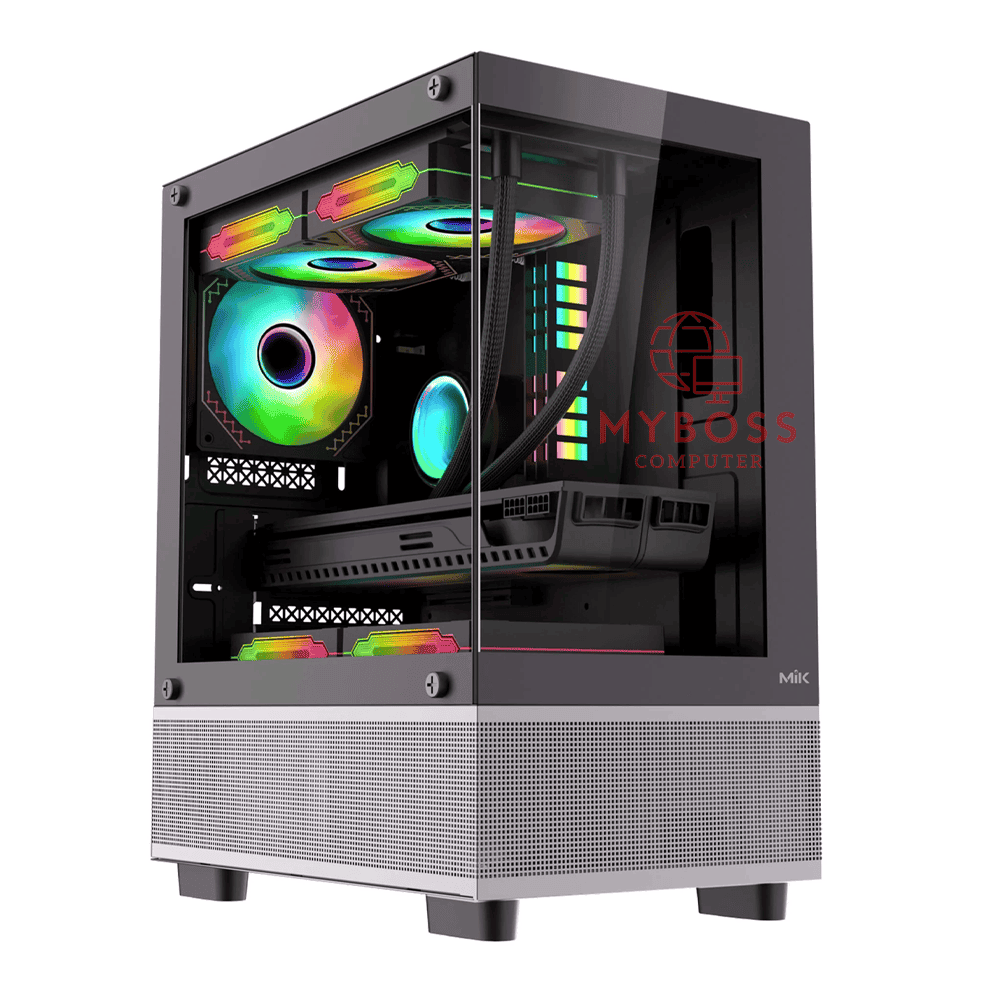 Vỏ Case MIK AETHER Gaming - Black (Tặng 3 Fan ARGB/ Chỉnh Led Qua Phần Mềm)