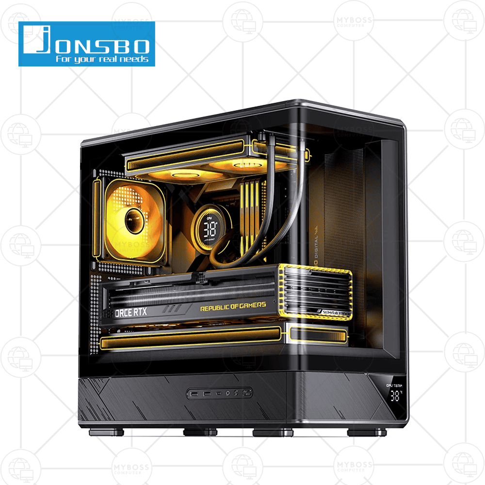 Vỏ Case Jonsbo D200 Black - m-ATX (No Fan)