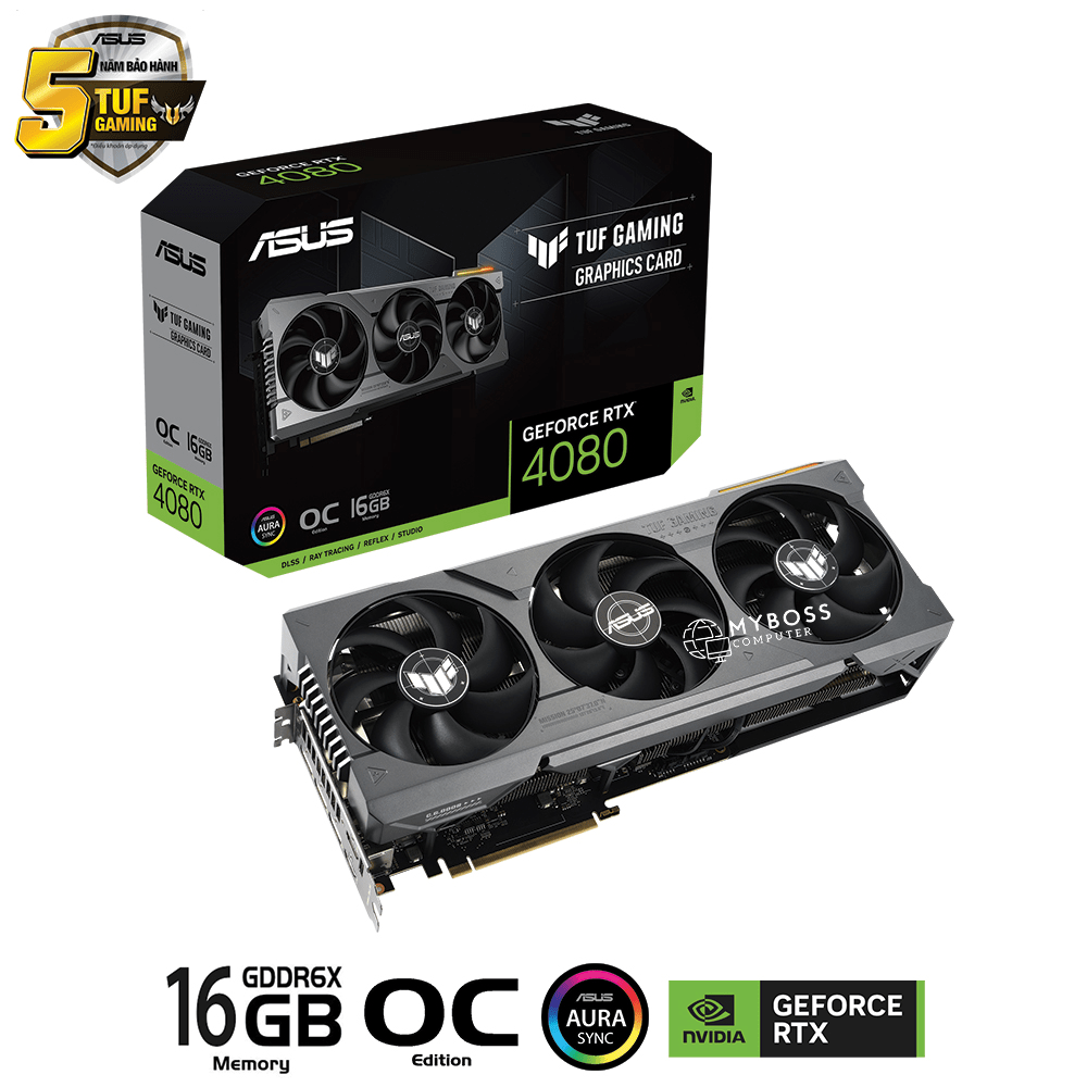 VGA ASUS TUF Gaming RTX 4080 16GB GDDR6X OC Edition