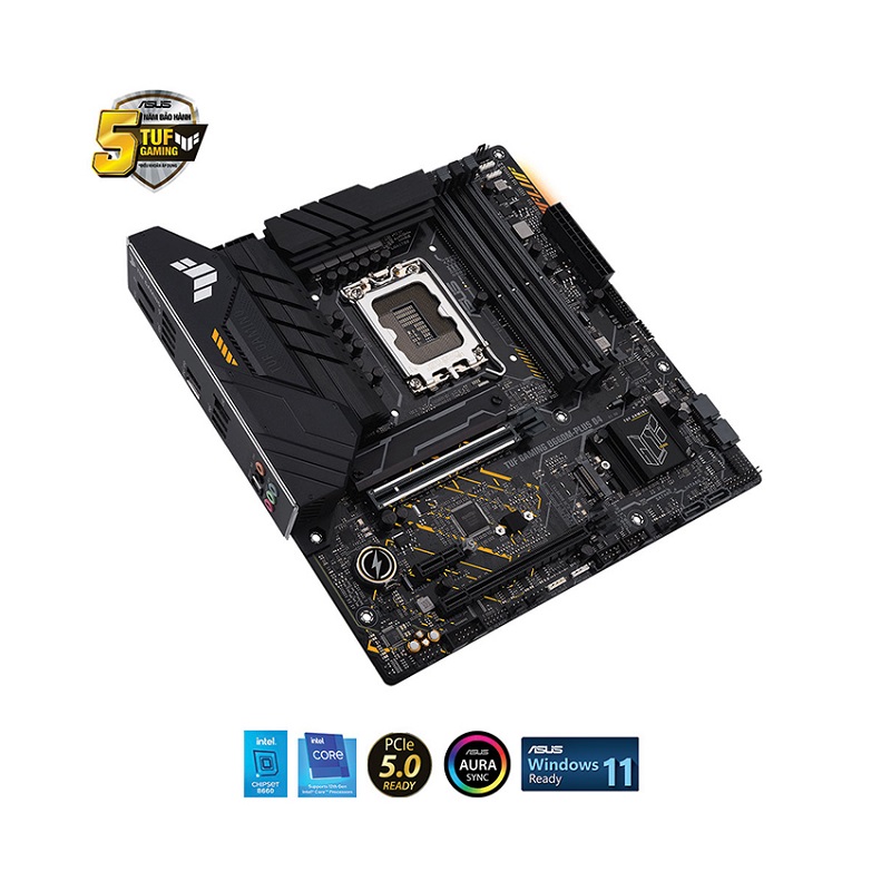 Mainboard Asus TUF GAMING B660M-PLUS D4 (Intel B660, Socket 1700, M-ATX, 4 khe RAM DDR4)