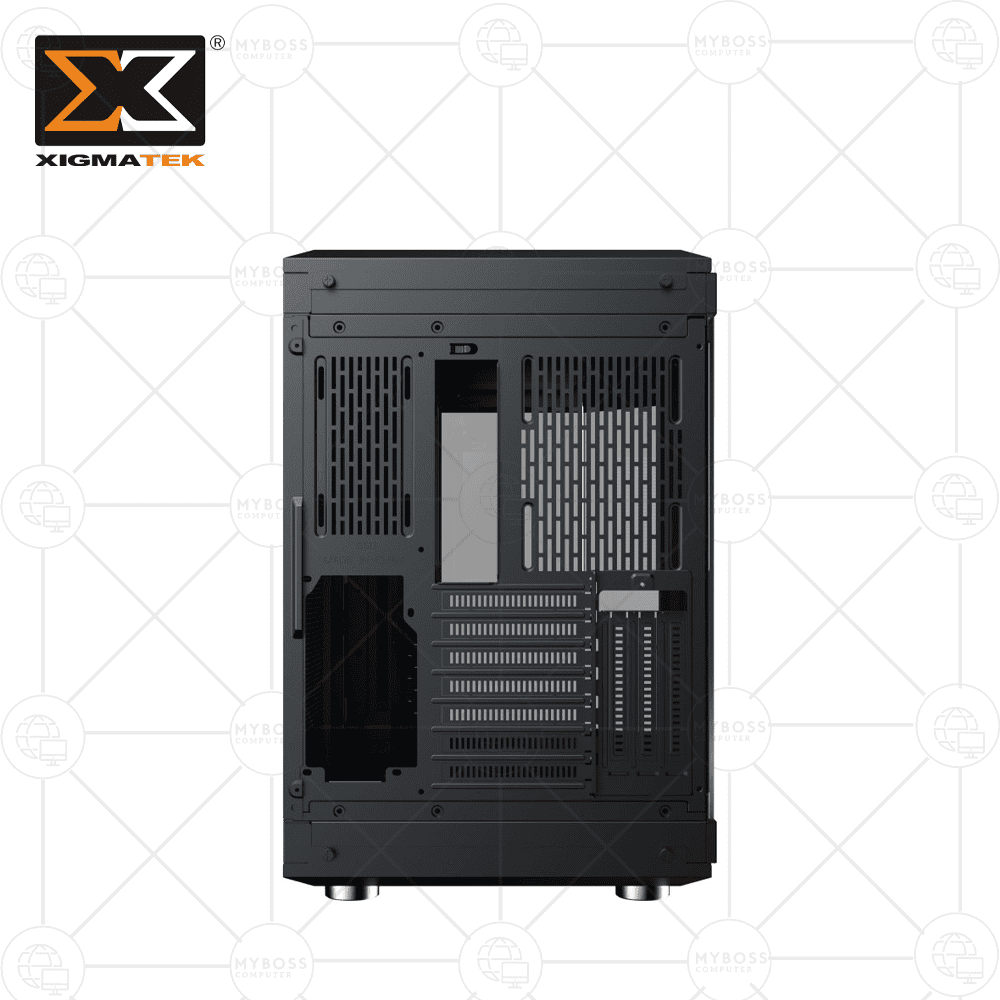 Vỏ Case XIGMATEK ALPHA CUBI - Black  (Tặng 3 Fan ARGB/ Chỉnh Led Qua Phần Mềm)