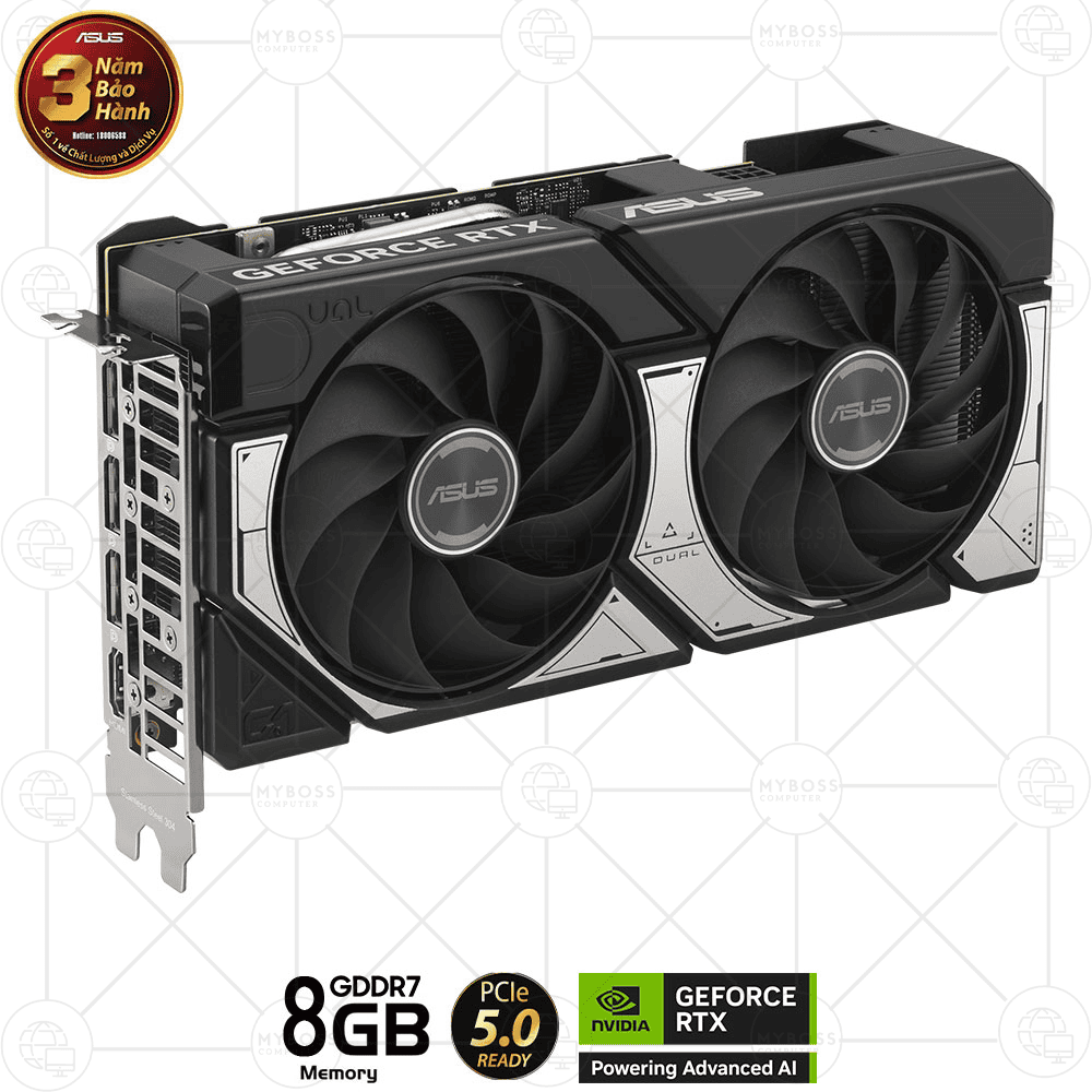 VGA ASUS DUAL RTX 5060 Ti 8GB GDDR7