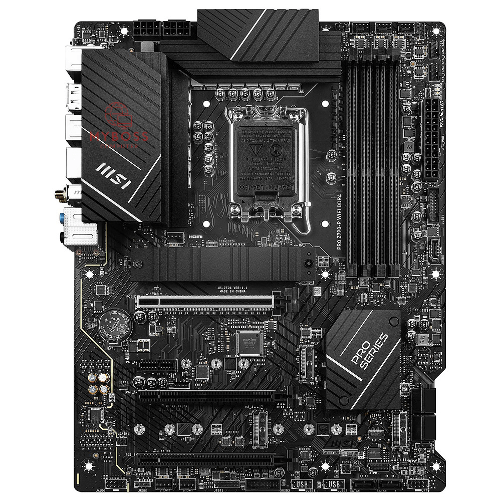 Mainboard MSI PRO Z790-P WIFI DDR4 (Intel Z790, Socket 1700, ATX, 4 khe RAM DDR4)