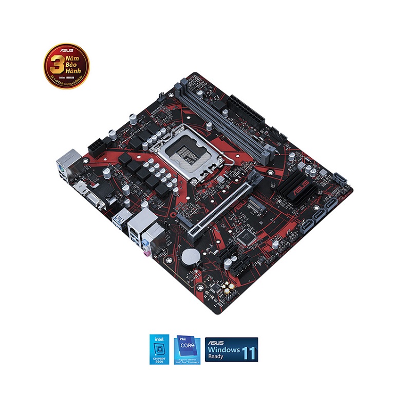Mainboard Asus EX-B660M-V5 D4 (Intel B660, Socket 1700, m-ATX, 2 khe RAM DDR4)
