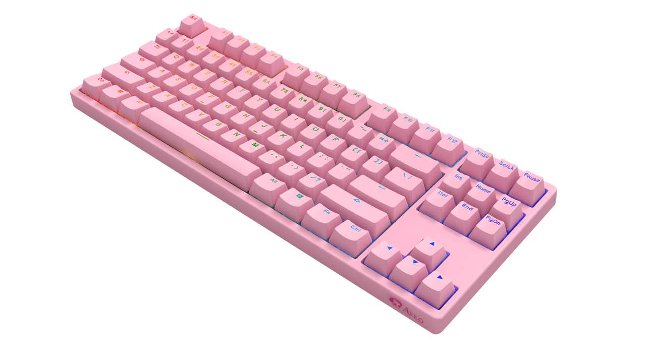 Bàn phím cơ Akko 3087S RGB - Pink (AKKO Pink SW)