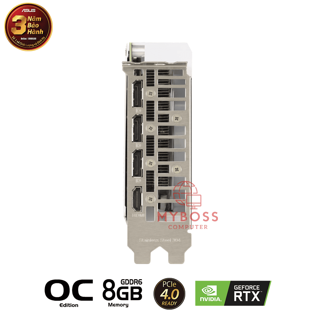 VGA ASUS DUAL RTX 3060 Ti White OC Edition 8GB GDDR6X