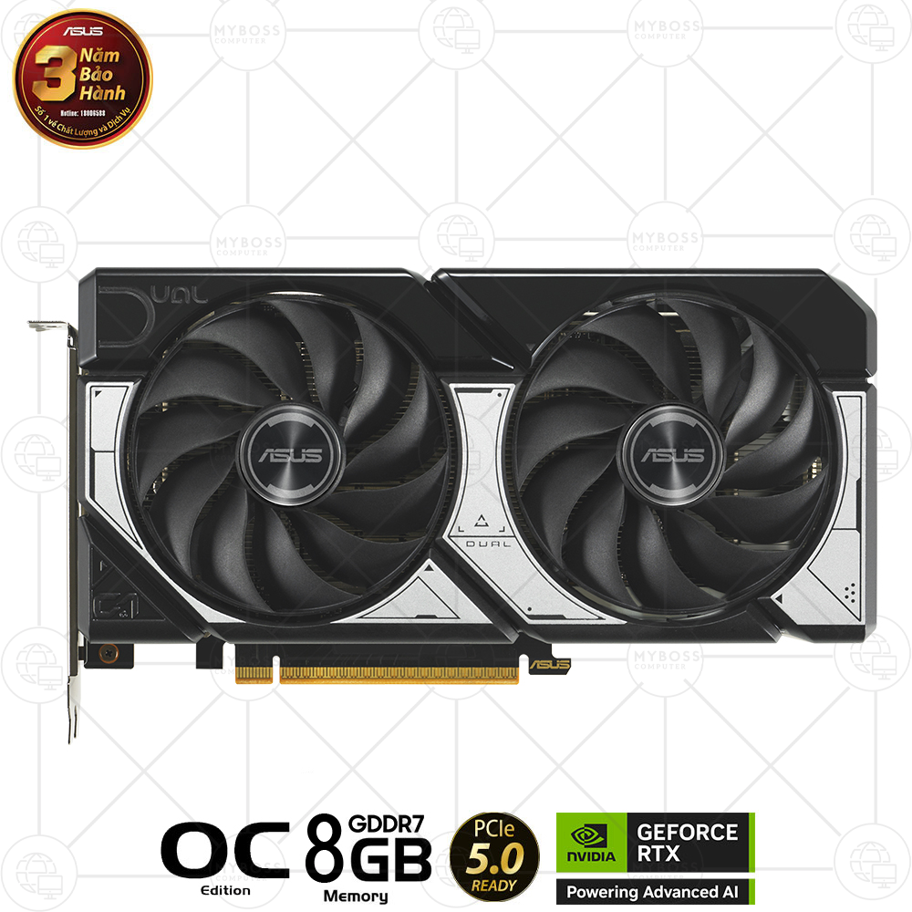 VGA ASUS DUAL RTX 5060 Ti 8GB GDDR7 OC Edition