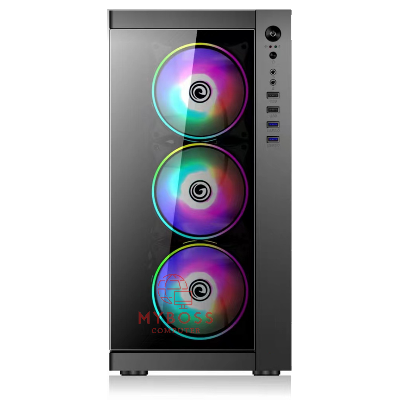 Vỏ Case Powerful Gaming X338 - 3 Fan LED RGB