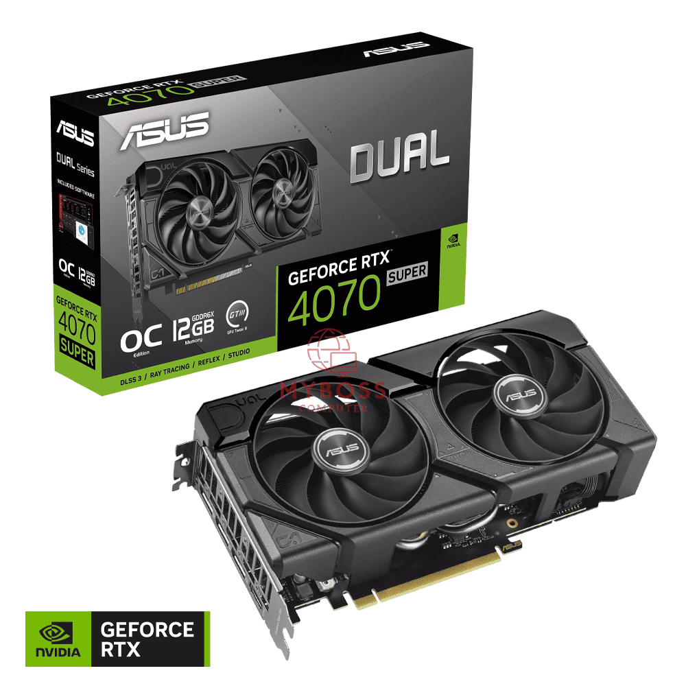 VGA ASUS DUAL RTX 4070 SUPER EVO OC Edition 12GB GDDR6X
