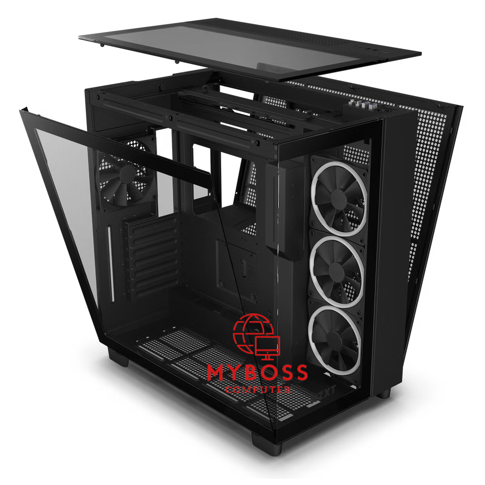 Vỏ Case NZXT H9 Elite - Black (3 Fan RGB)
