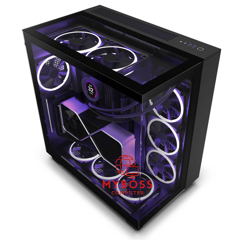 Vỏ Case NZXT H9 Elite - Black (3 Fan RGB)