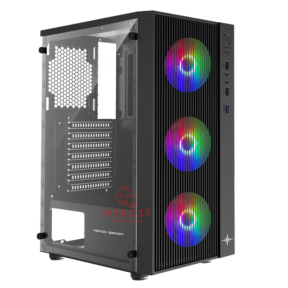 Vỏ Case KENOO ESPORT AF13 - 3F (Tặng 3 Fan RGB)