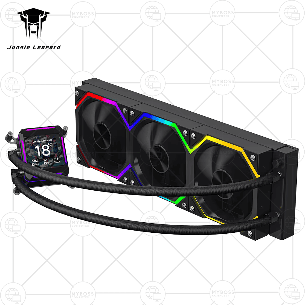 Tản Nhiệt Nước AIO Jungle Leopard ASTRO SHELL 360 ARGB DIGITAL LCD - Black (Màn Hình LCD Tuỳ Chỉnh)