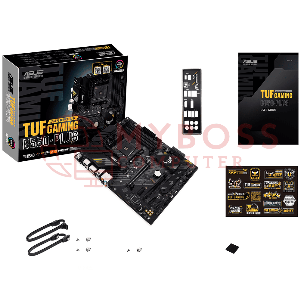 Mainboard ASUS TUF GAMING B550-PLUS (AMD B550, Socket AM4, ATX, 4 khe RAM DRR4)