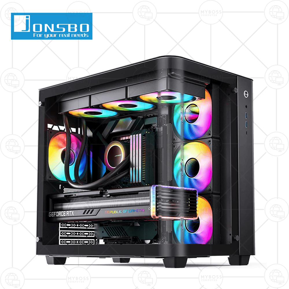 Vỏ Case Jonsbo TK-3 Black - ATX (No Fan)