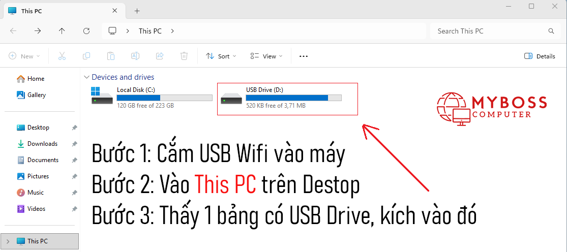 USB Adapter Wifi 6/ Bluetooth AIC8800D80 2.4Ghz/ 5Ghz