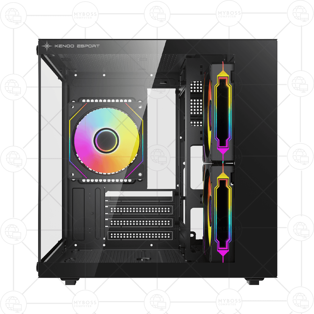 Vỏ Case KENOO ESPORT MCK100 Black (No Fan) - MATX