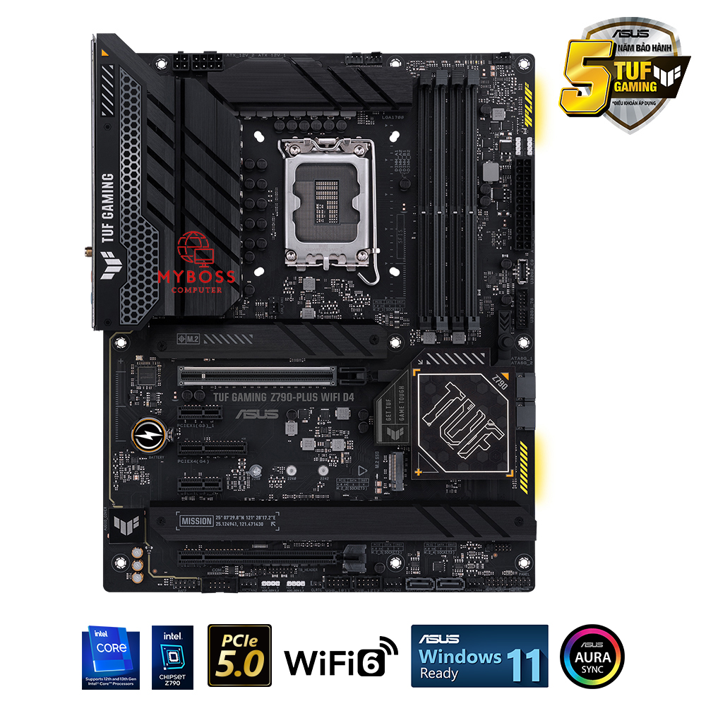 Mainboard ASUS TUF GAMING Z790-PLUS WIFI D4 (Intel Z790, Socket 1700, ATX, 4 khe RAM DDR4)