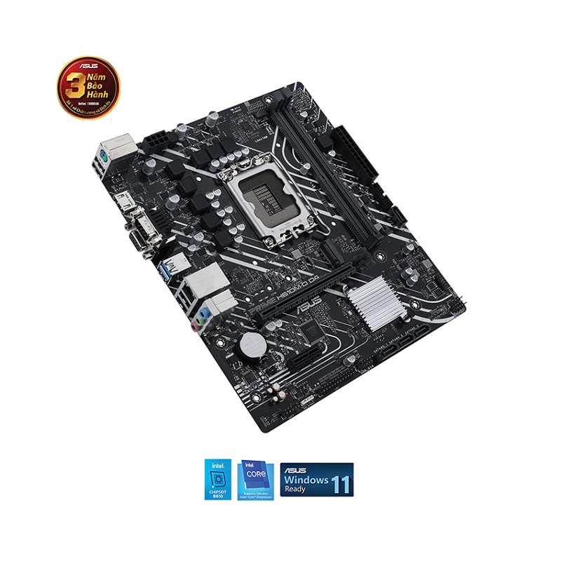 Mainboard Asus PRIME H610M-D D4 (Intel H610, Socket 1700, m-ATX, 2 khe RAM DDR4)