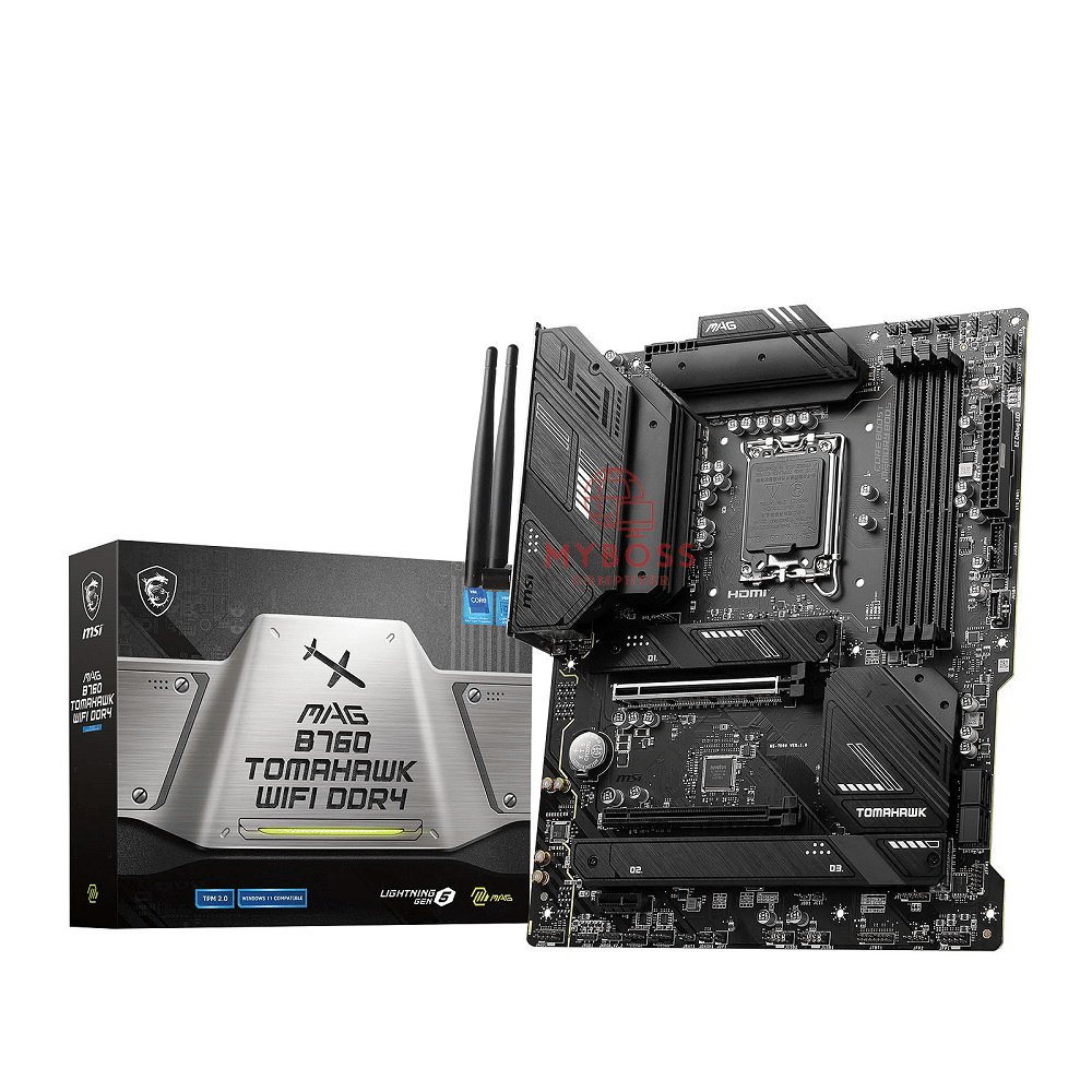 Mainboard MSI MAG B760 TOMAHAWK WIFI DDR4 (Intel B760, Socket 1700, ATX, 4 khe RAM DDR4)