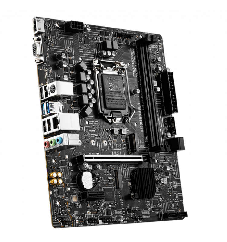 Mainboard MSI H510M BOMBER (Intel H510, Socket 1200, mATX, 2 khe Ram DDR4)
