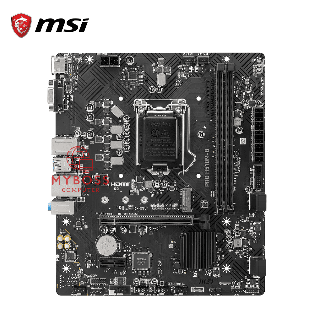 Mainboard MSI PRO H510M-B (Intel H510, Socket 1200, m-ATX, 2 khe RAM DDR4)