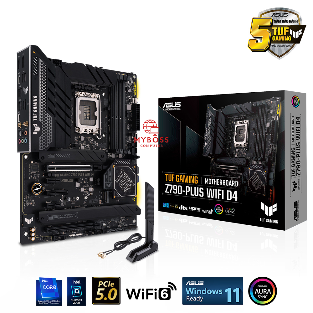 Mainboard ASUS TUF GAMING Z790-PLUS WIFI D4 (Intel Z790, Socket 1700, ATX, 4 khe RAM DDR4)