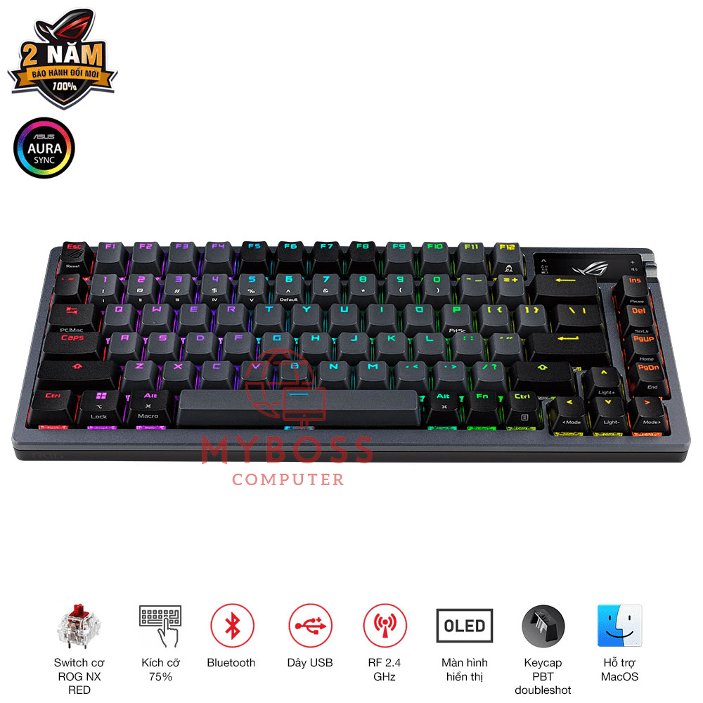 Bàn Phím Cơ ASUS ROG Azoth Wireless/ RED Switch