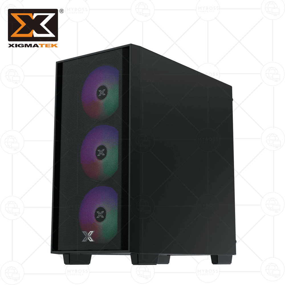Vỏ Case XIGMATEK NYX AIR II 3F - Black (Tặng 3 Fan RGB)