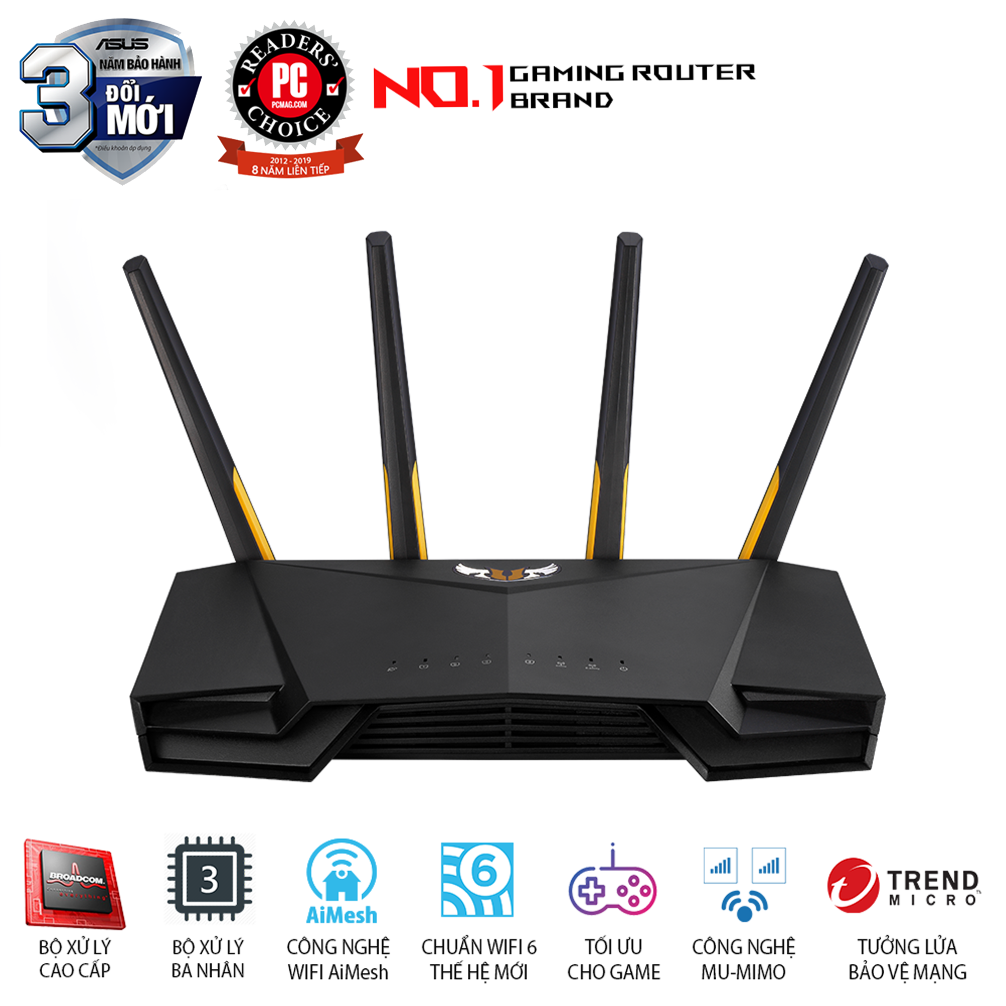 ASUS TUF Gaming AX3000 Wifi 6 Aimesh AiProtection Pro