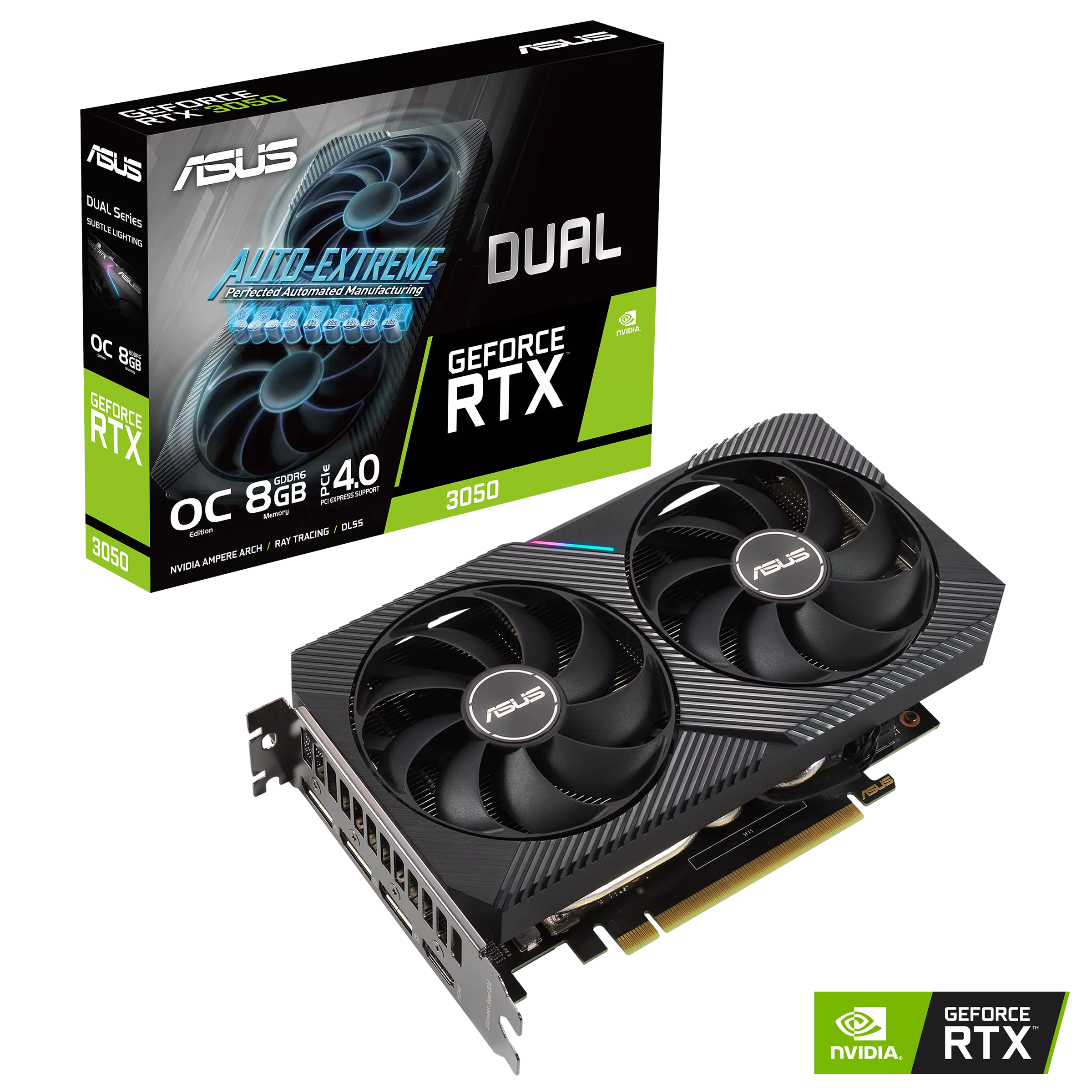 VGA ASUS DUAL RTX 3050 V2 OC Edition 8GB GDDR6