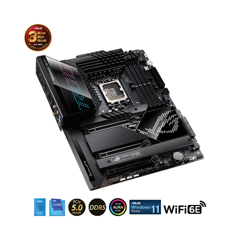 Mainboard ASUS ROG MAXIMUS Z690 HERO WIFI (Intel Z690, Socket 1700, ATX, 4 khe Ram DDR5)