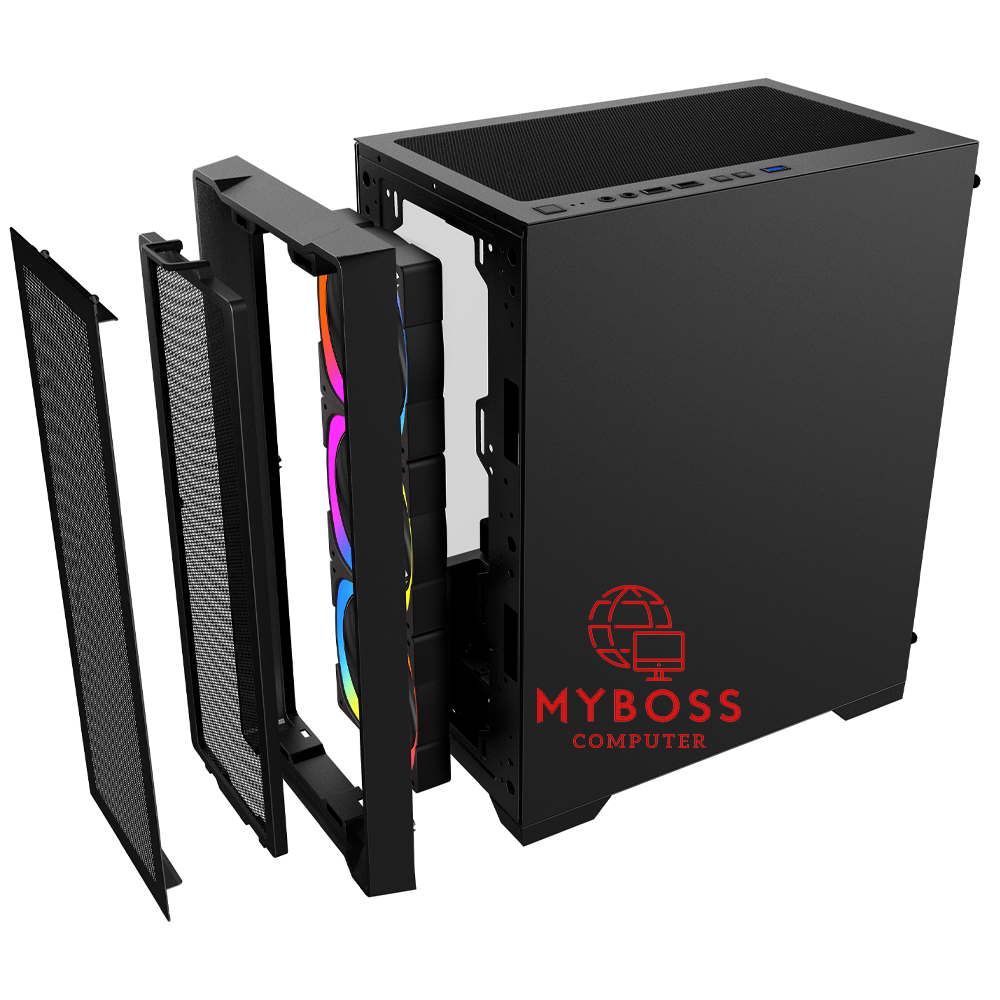 Vỏ Case KENOO ESPORT M500 3F - Black (3 Fan RGB)
