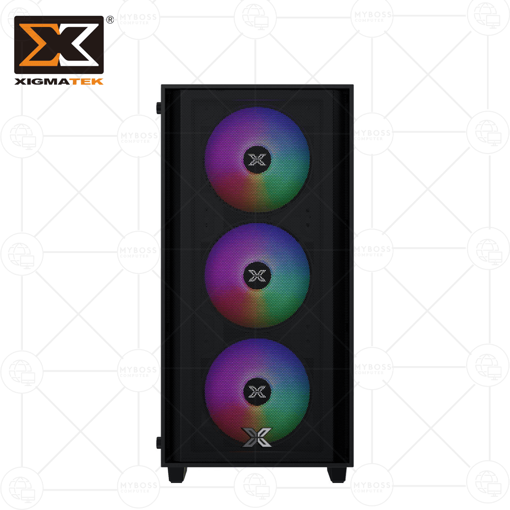 Vỏ Case XIGMATEK NYX AIR II 3F - Black (Tặng 3 Fan RGB)