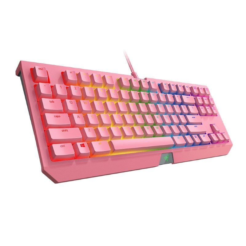 Bàn phím cơ RAZER BLACKWIDOW TOURNAMENT CHROMA V2 - Quartz Pink Edition