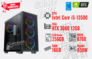 Bộ PC I5-13500/ Ram 16G/ SSD Nvme 256G/ VGA RTX 3060 12GB