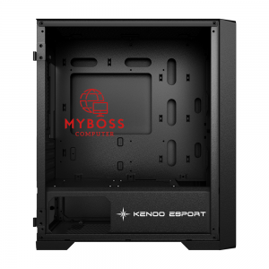 Vỏ Case KENOO ESPORT M500 3F MẶT KÍNH - Black (3 Fan RGB)