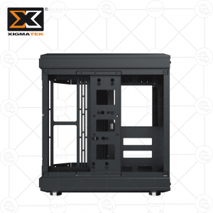 Vỏ Case XIGMATEK ALPHA CUBI - Black  (Tặng 3 Fan ARGB/ Chỉnh Led Qua Phần Mềm)