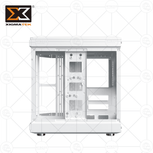 Vỏ Case XIGMATEK ALPHA CUBI ARTIC - White (No Fan)