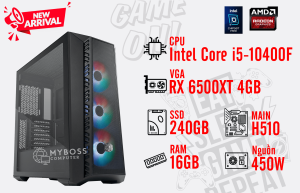 Bộ PC I5-10400F/ RAM 16G/ SSD 240G/ VGA RX 6500XT 4GB