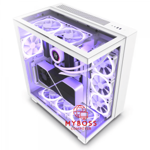 Vỏ Case NZXT H9 Elite - White (3 Fan RGB)