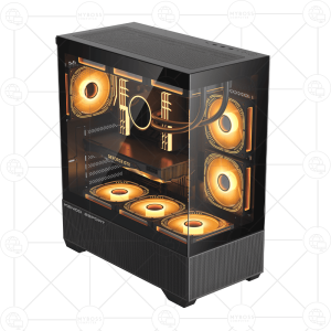 Vỏ Case KENOO ESPORT AK400 Black (Tặng 3 Fan ARGB/ Chỉnh Led Qua Phần Mềm)
