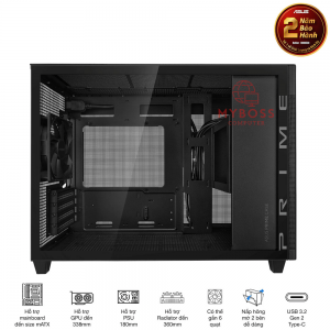 Vỏ Case MicroATX ASUS Prime AP201 TG/ Mặt Kính - Black