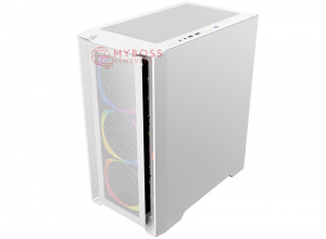 Vỏ Case KENOO ESPORT M500 3F - White (3 Fan RGB)