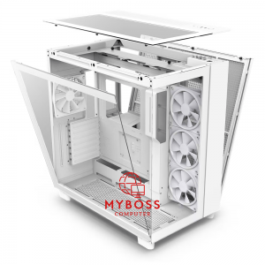 Vỏ Case NZXT H9 Elite - White (3 Fan RGB)