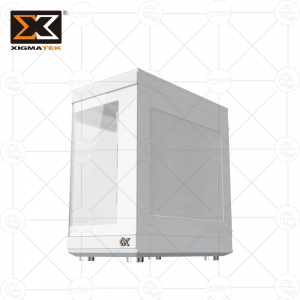 Vỏ Case XIGMATEK ALPHA CUBI ARTIC - White (Tặng 3 Fan ARGB/ Chỉnh Led Qua Phần Mềm)