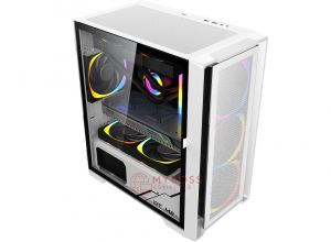Vỏ Case KENOO ESPORT M500 3F - White (3 Fan RGB)