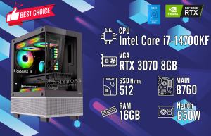Bộ PC I7-14700KF/ Ram 16G/ SSD Nvme 512G/ VGA RTX 3070 8G