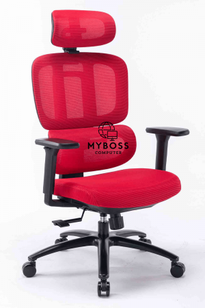 Ghế công thái học ergonomic WARRIOR – Hero series – WEC509 Black/Red