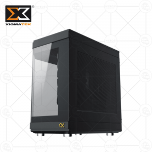 Vỏ Case XIGMATEK ALPHA CUBI - Black  (Tặng 3 Fan ARGB/ Chỉnh Led Qua Phần Mềm)